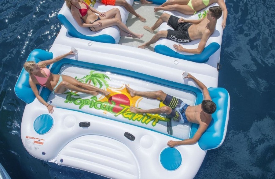 inflatable lake raft